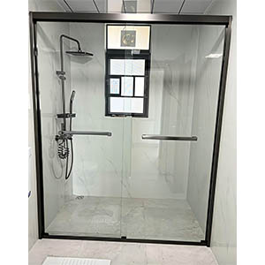Minimalist Stainless Steel Bypass Shower Door Installation Guide: Hidden Roller System & JC-185 Square Handle