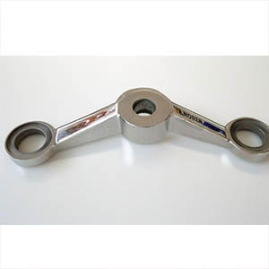 160mm Center-to-Center 2-Way 180 Degree Glass Spider Fitting (I-Shape)