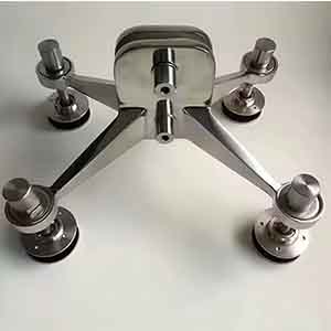 L220B1 Four-Arm Stainless Steel Fin Spider Fitting for Glass Curtain Wall