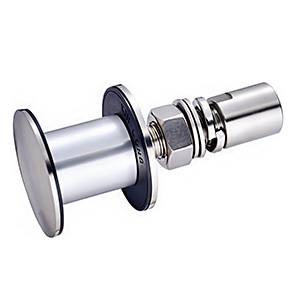 Custom Flat Cap Routel (TF25) | Heavy-Duty Glass to Spider Fitting Connector | 304/316 SS