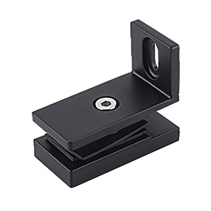 Heavy-Duty 90° Wall-to-Glass Bolt-Through Fixed Clamp