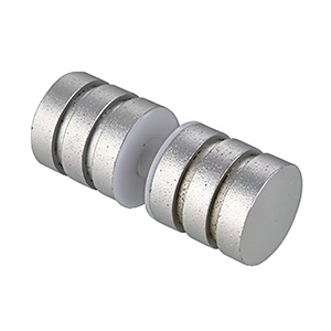 Minimalist Round Stainless Steel Shower Door Knob (Back-to-Back) | JC-225