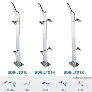 Premium Single Plate Glass Railing Post BD6 | 304/316L Stainless Steel Flat Bar Balustrade System