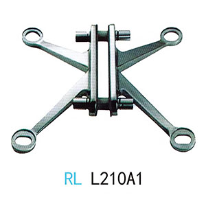 RLL210A1 4-Way Glass Fin Spider Fitting