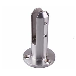 Round Stainless Steel Glass Spigot Durable Pool & Balustrade Clamp System