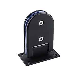 Stainless Steel 90-Degree Semicircle Fixed Glass Clamp | Wall/Floor to Glass | JC-065/066/067