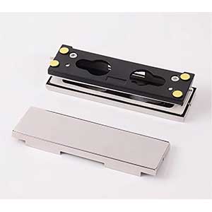 Stainless Steel Square Patch Fitting – V-80 Series for Frameless Tempered Glass Door