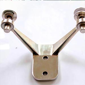 L250B5 Two-Claw Fin Spider Fitting | Stainless Steel Glass Connector